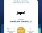 Jupol Superbrands Slovakia 2020